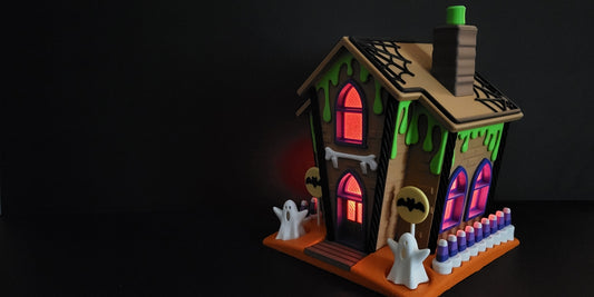 Halloween "Schleim-Spukhaus" – Deine gruselige Teelicht-Dekoration!