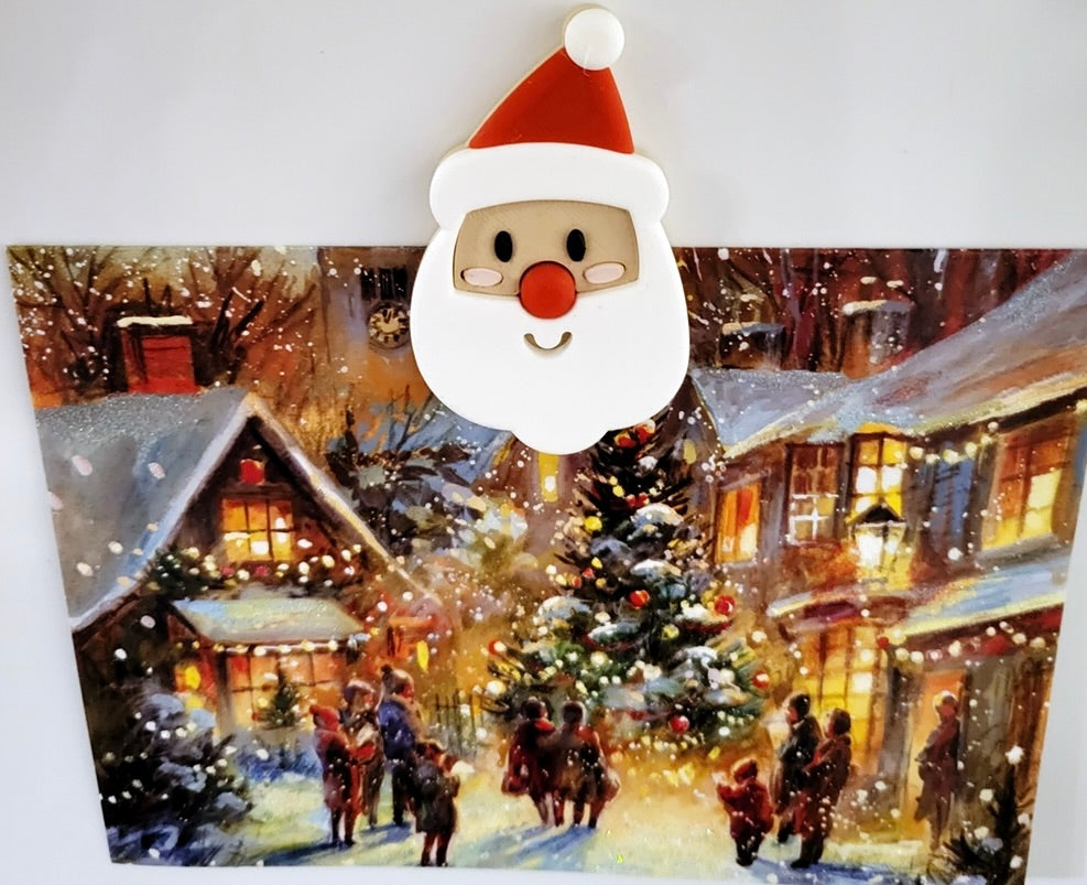 Weihnachtsmann Kühlschrankmagnet – Niedliche 3D-gedruckte Weihnachtsdeko!