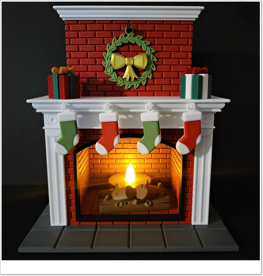 Leuchtender Weihnachtskamin – Deine gemütliche & festliche Winterdekoration!