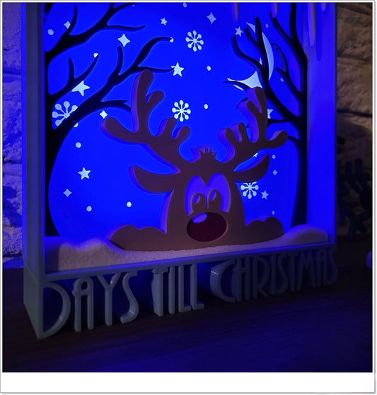 Leuchtender Adventskalender "Winterwald" | LED Deko Weihnachten