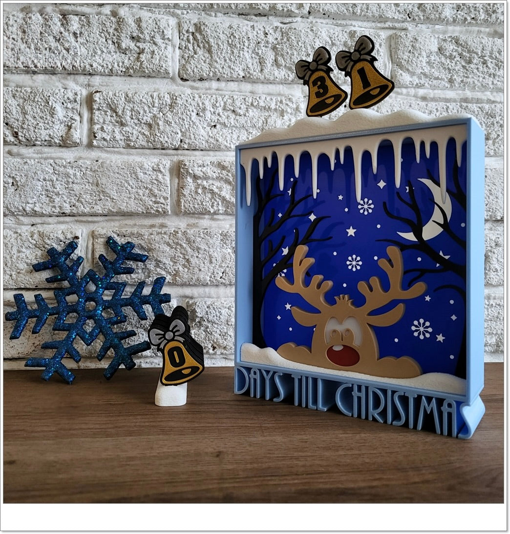 Leuchtender Adventskalender "Winterwald" | LED Deko Weihnachten