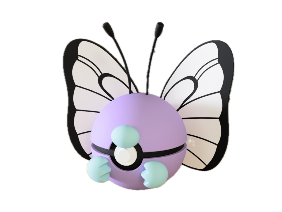 3D-printed butterfly creature ball (butterfly creature ball) character ball - Perfect for collectors and cosplay fans