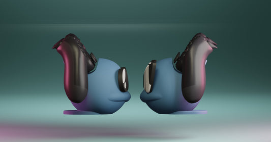 3D Gedruckte Schiggy Controller Halterung | Gaming Zubehör Pokémon Design | Alle Controller Geeignet | Geek Geschenk