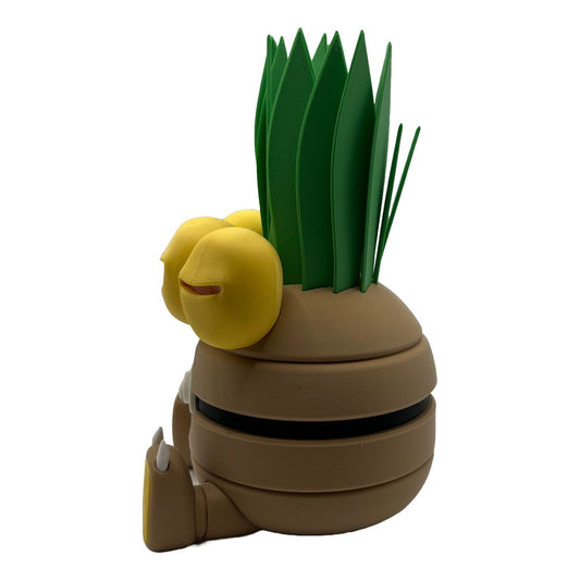Palm Tree Creature Character Ball with Feet – Unique 3D Printed Collectible! 🥥🌴