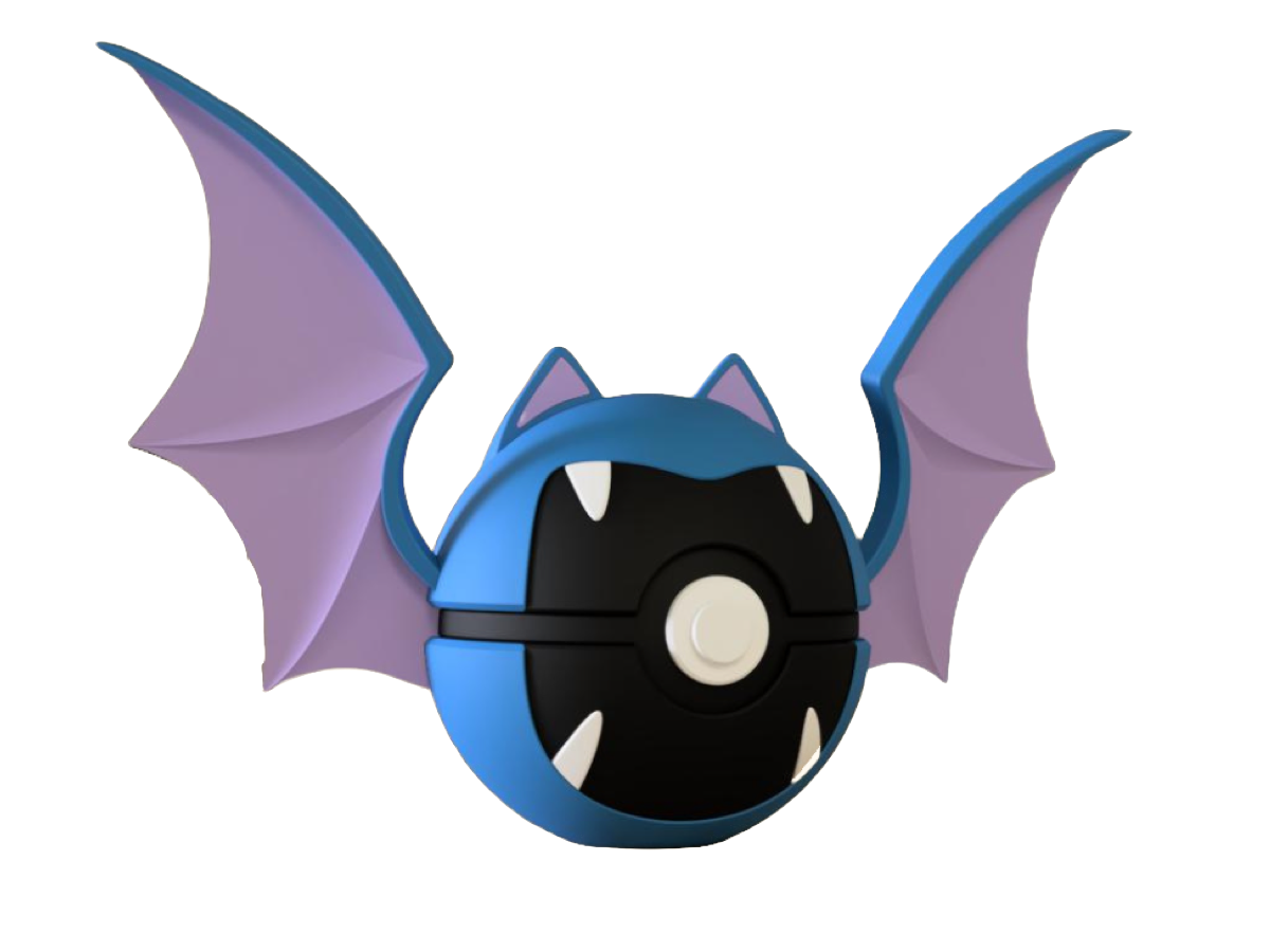 3D-printed Bat Level 2 Character Ball - Perfect for collectors and cosplay fans