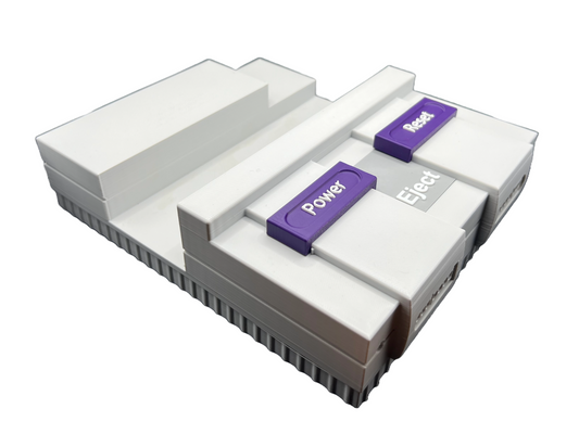 SNES Design Dock for Nintendo Switch – Retro 3D Printed Stand in Super Nintendo Style – Stylish Accessory for Fans & Collectors