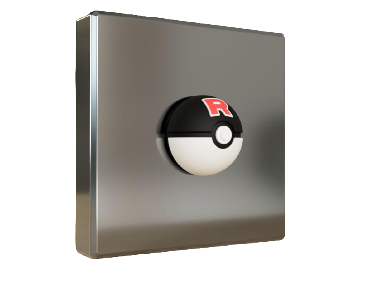 Team Rocket Pokéball Kühlschrankmagnet – Dein schurkischer Fang für die Küche!