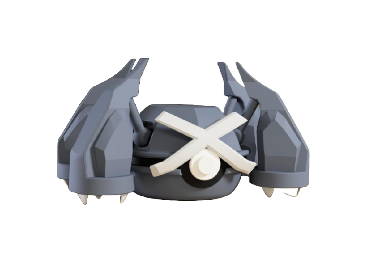 Stahl-Psycho Charakterball – Einzigartiges 3D-gedrucktes Sammlerstück!