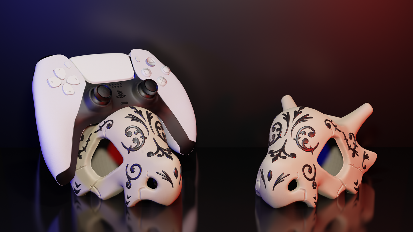 Knogga Controller Holder – Your artistic stand for PS & Xbox! 💀🌺