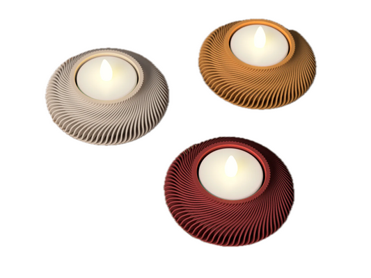 Set of 6 tealight holders for the Year of the Snake – Inspired by the elegance of lantern art