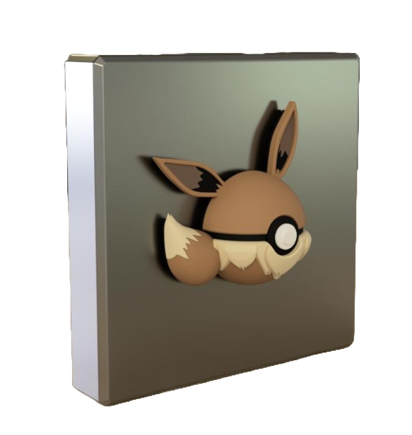 Evoli (Eevee) Pokéball Kühlschrankmagnet – Niedliche 3D-gedruckte Deko!