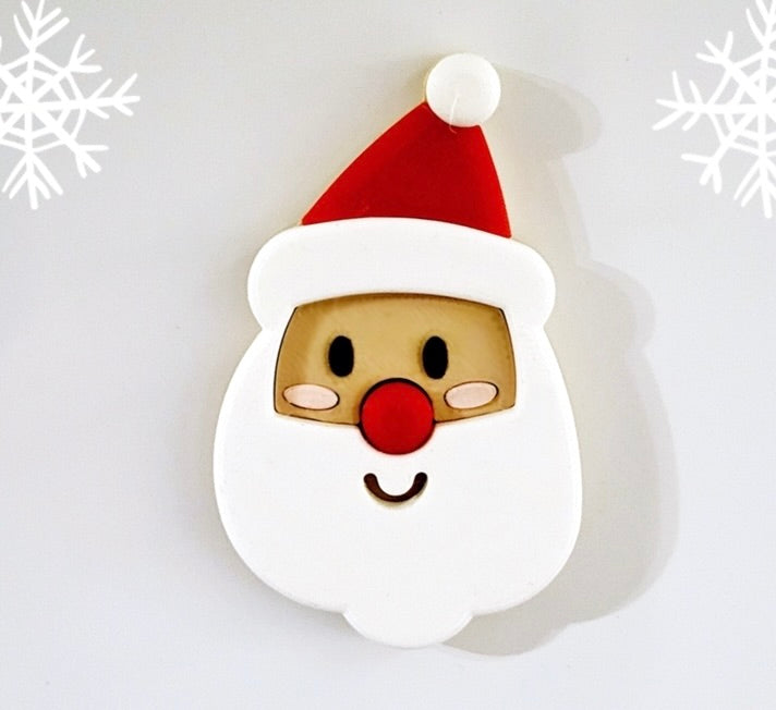 Weihnachtsmann Kühlschrankmagnet – Niedliche 3D-gedruckte Weihnachtsdeko!