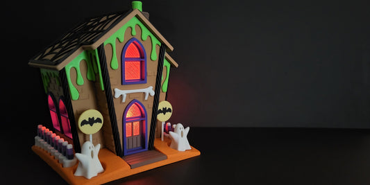 Halloween "Schleim-Spukhaus" – Deine gruselige Teelicht-Dekoration!