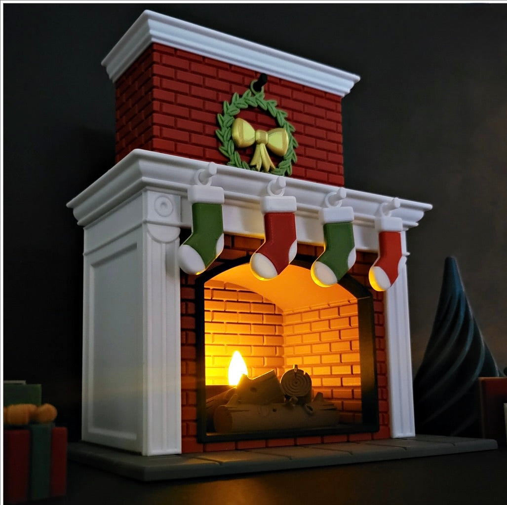 Leuchtender Weihnachtskamin – Deine gemütliche & festliche Winterdekoration!