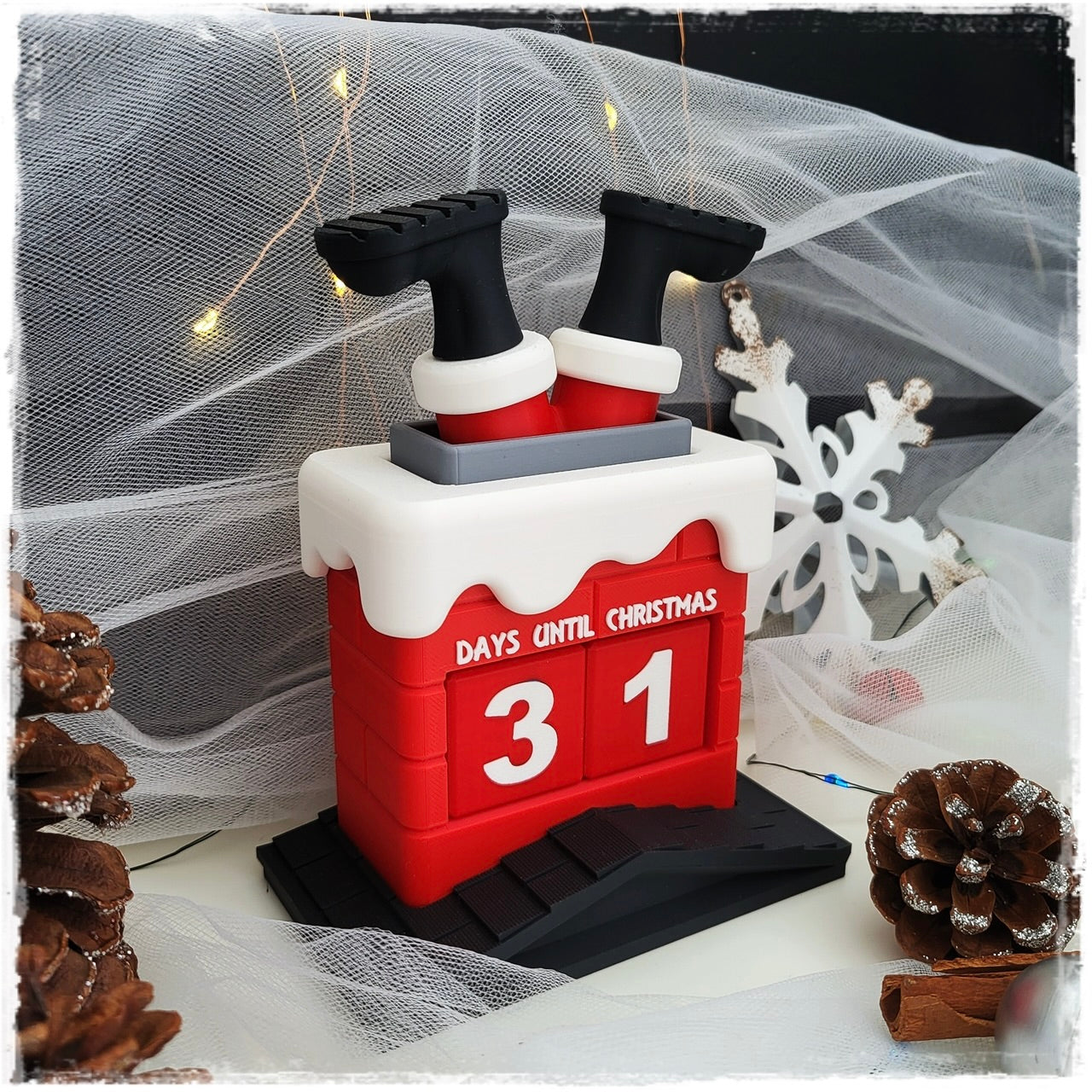 Weihnachtsmann-Kamin Adventskalender – Der witzigste Countdown bis Weihnachten!