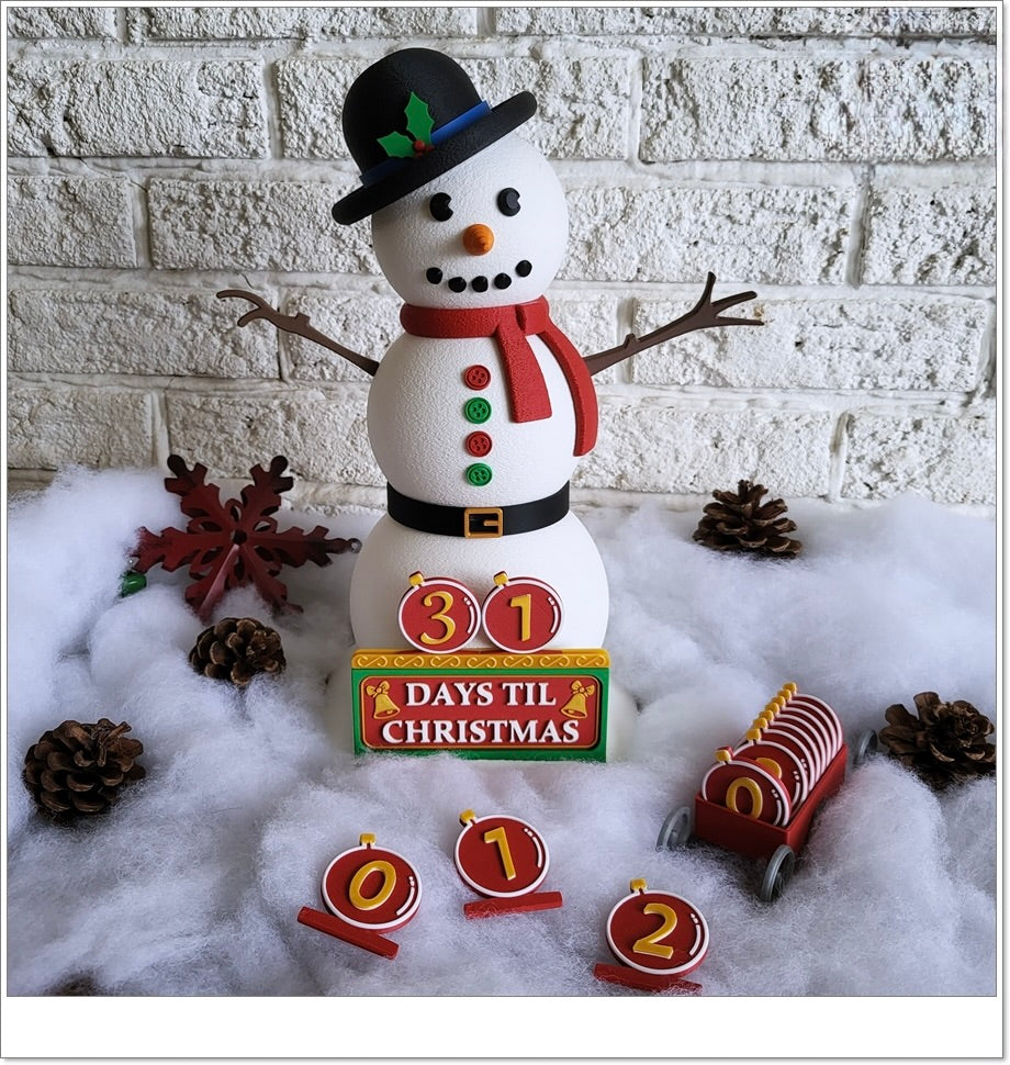 Schneemann Adventskalender – Dein leuchtender Countdown bis Weihnachten!