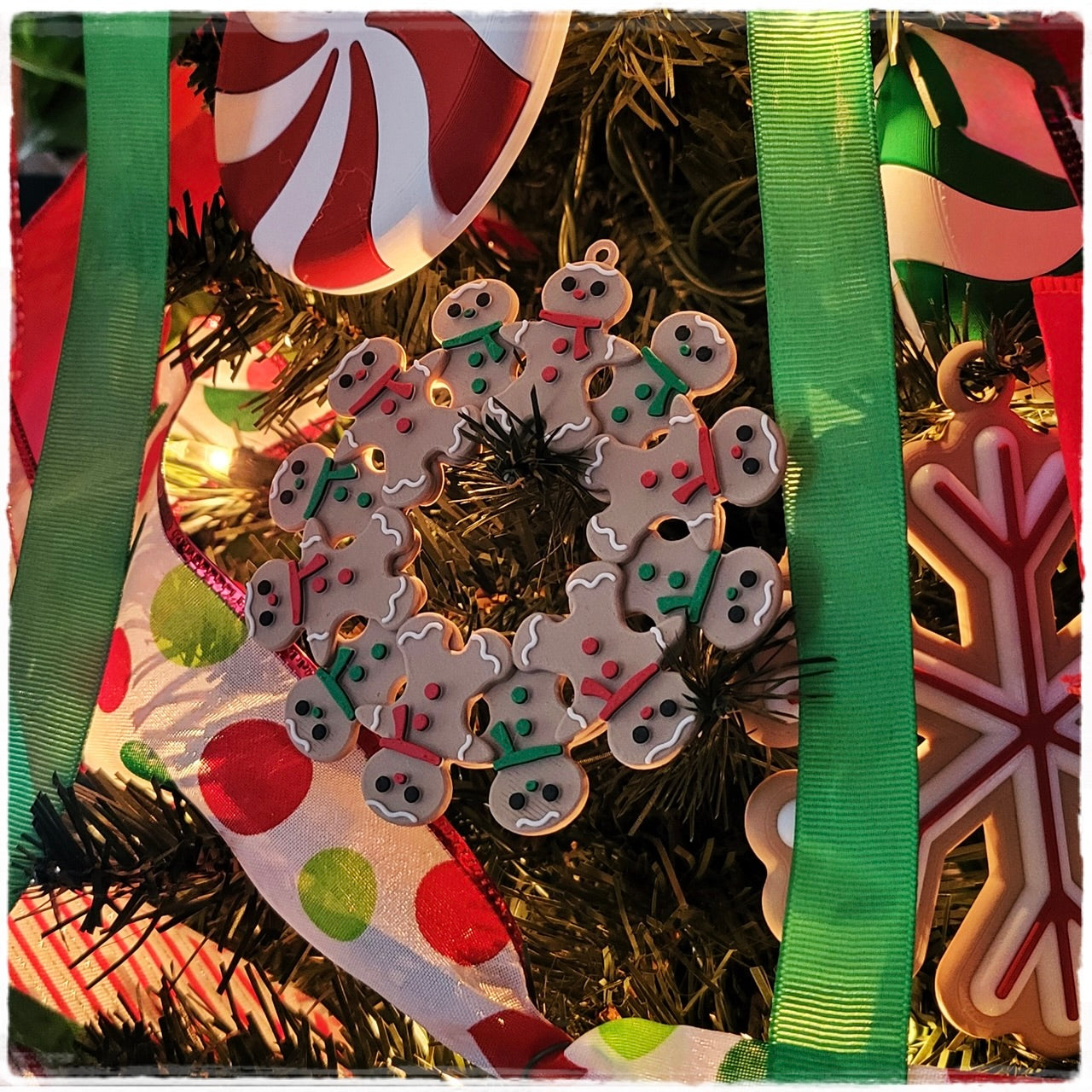 Christbaumschmuck "Lebkuchen-Kranz" | Anhänger Weihnachten