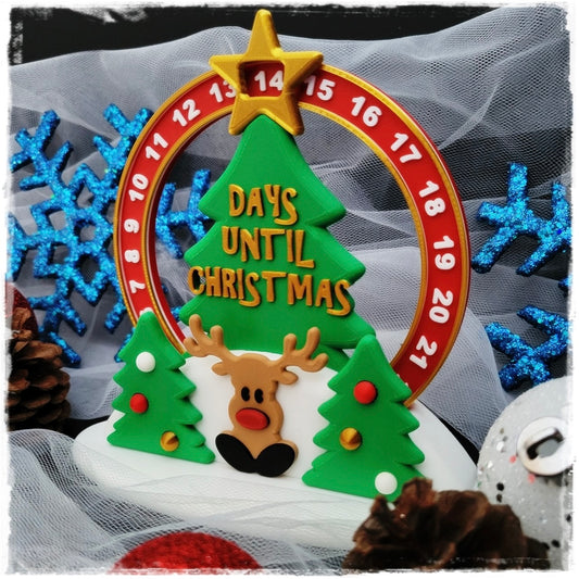 Adventskalender "Rentier-Countdown" | Tischkalender Weihnachten