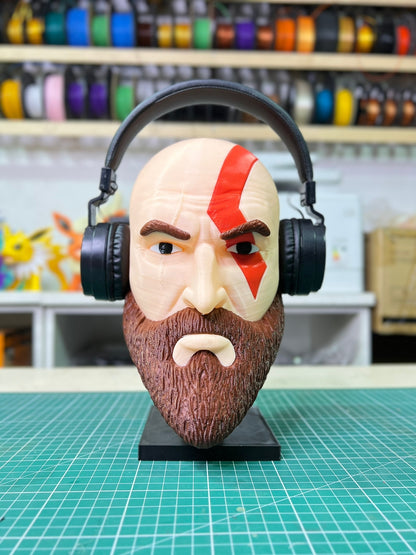 Kratos Kopfhörer-Halterung – Stylischer Headset-Ständer für Gamer & God of War Fans