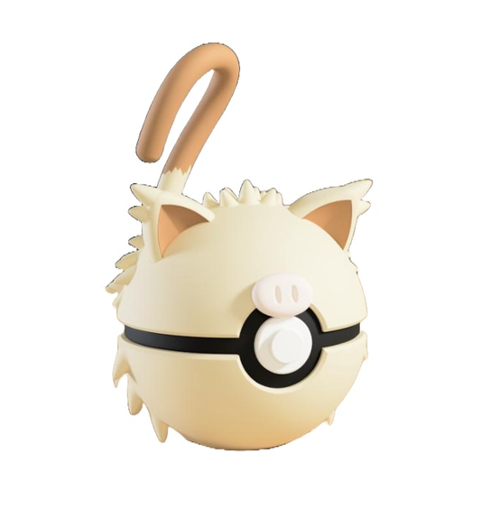 Monkey Creature Character Ball – Unique 3D-Printed Collectible! 🐵😠