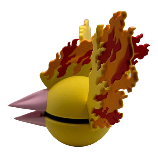 Fire Bird Character Ball – Your 3D-printed fire phoenix for collectors &amp; cosplay! 🔥🧡