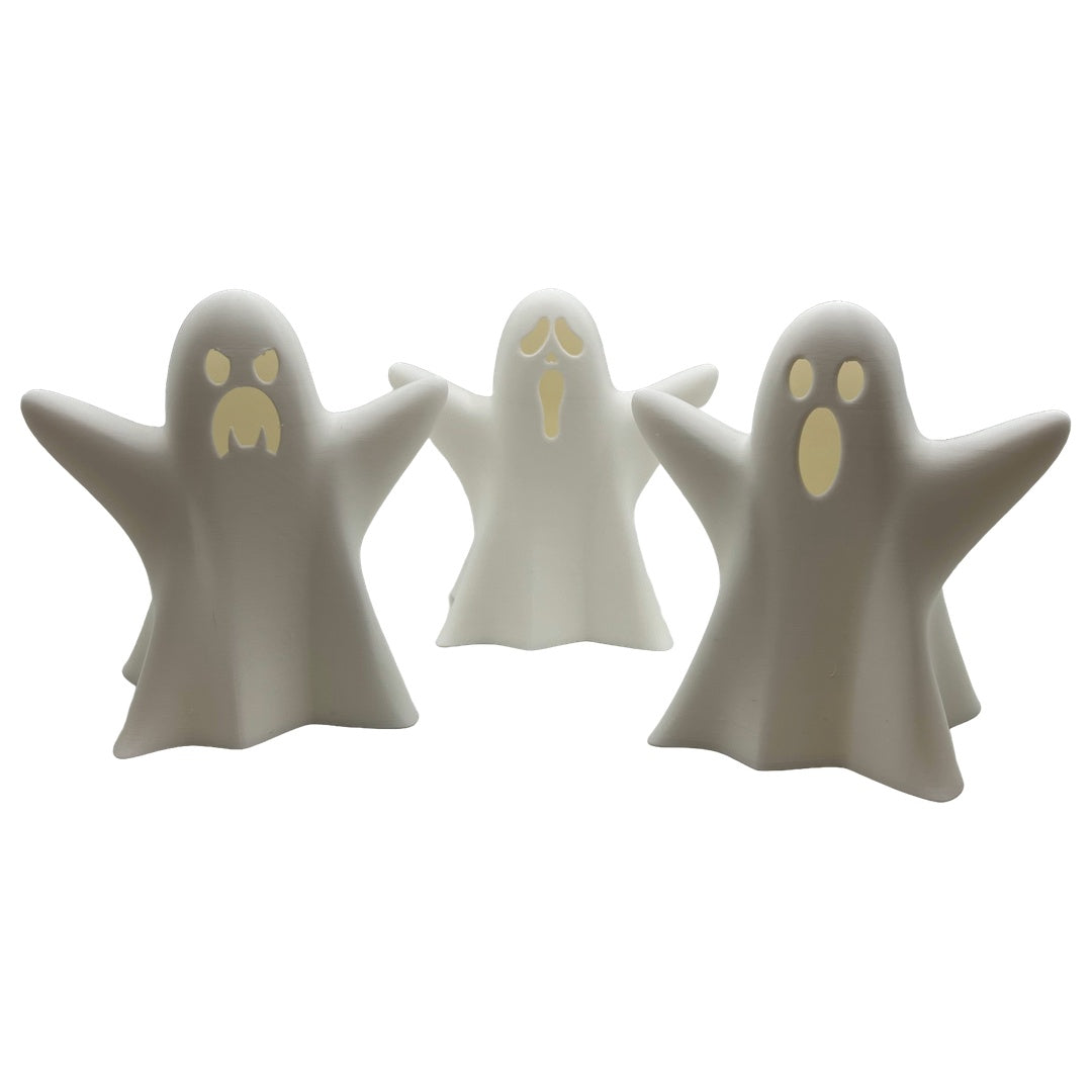 Leuchtender Halloween-Geist – Deine süße Teelicht-Dekoration!