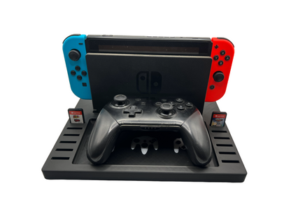 Nintendo Switch Dock & Controller-Halter mit 12 Spiel-Steckplätzen – Praktische 3D-Druck Station für Ordnung & Zubehör im Gaming Setup