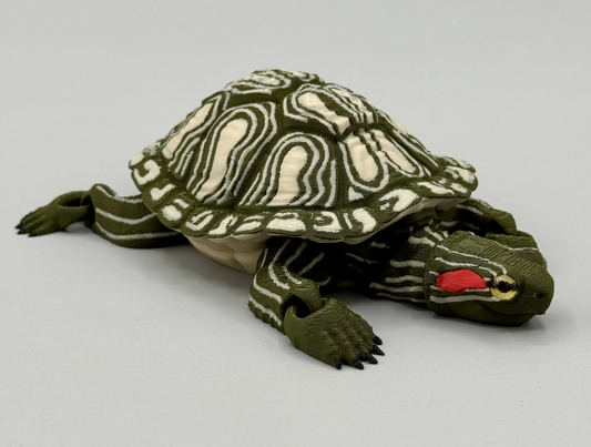 Rotwangen-Schmuckschildkröte – Ein lebensechtes Meisterwerk für dein Zuhause!