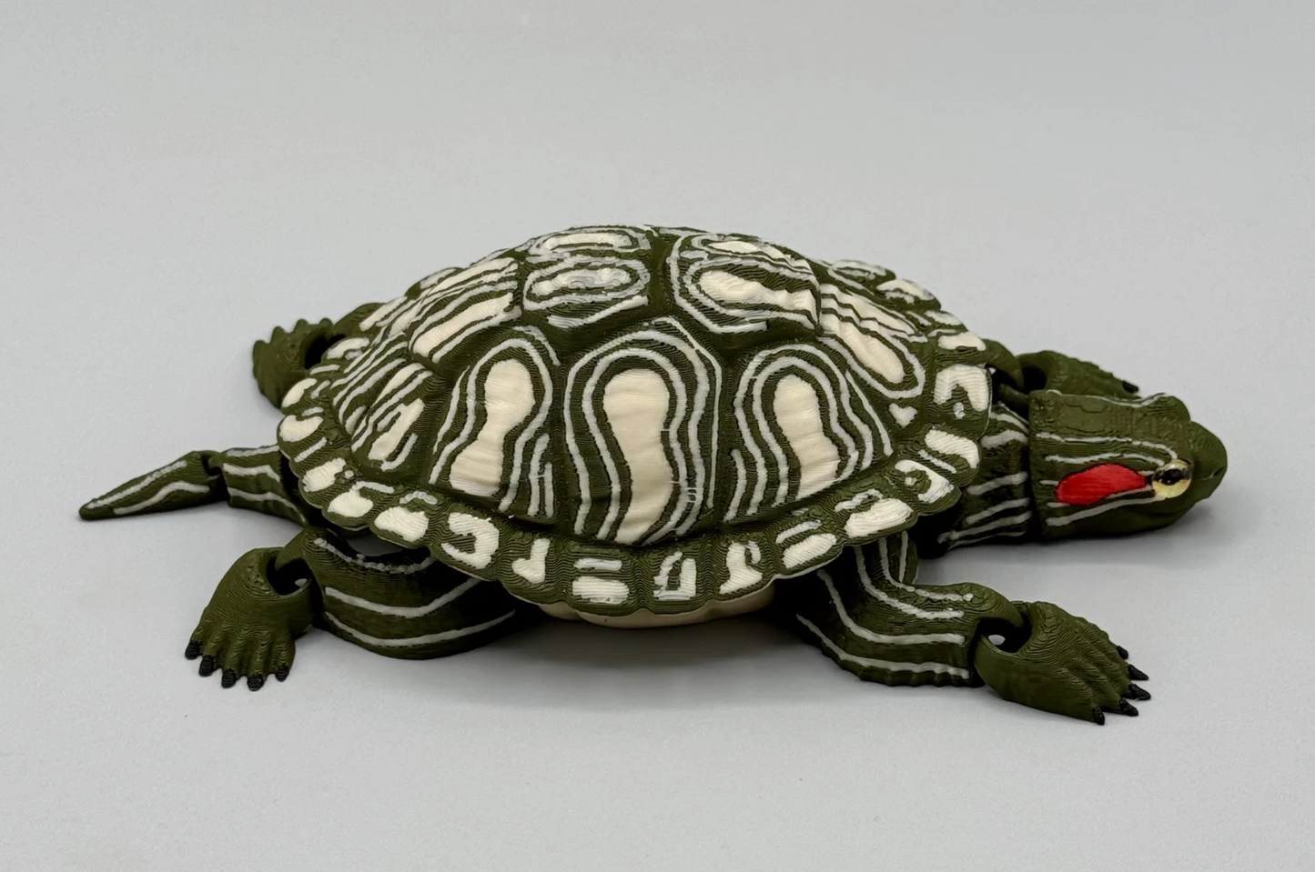 Rotwangen-Schmuckschildkröte – Ein lebensechtes Meisterwerk für dein Zuhause!