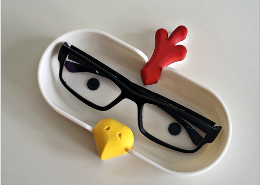 Brillenhalter im Huhn Design – Witzige Hühnerhilfe für deine Brille