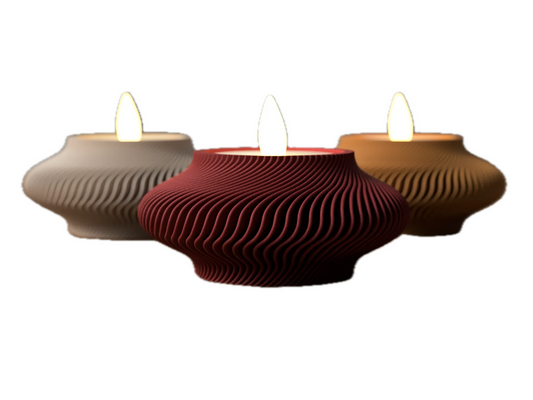 6er - Set Teelichthalter zum Jahr der Schlange – Inspiriert von der Eleganz der Laternenkunst