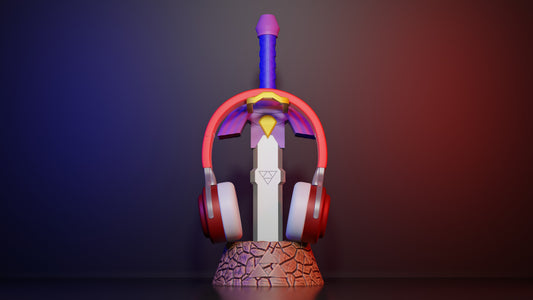 Zelda Master-Schwert Kopfhörerhalterung – Der legendäre Ständer für dein Gaming-Setup!